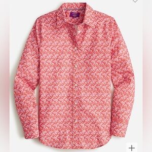J crew Liberty Print Toutouayette button down blouse size 00